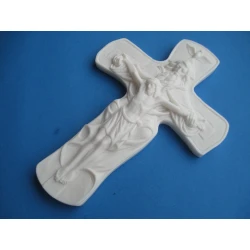 Krzyż Trójcy Świętej z alabastru 19,5 cm